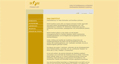 Desktop Screenshot of ikom-frankfurt.de